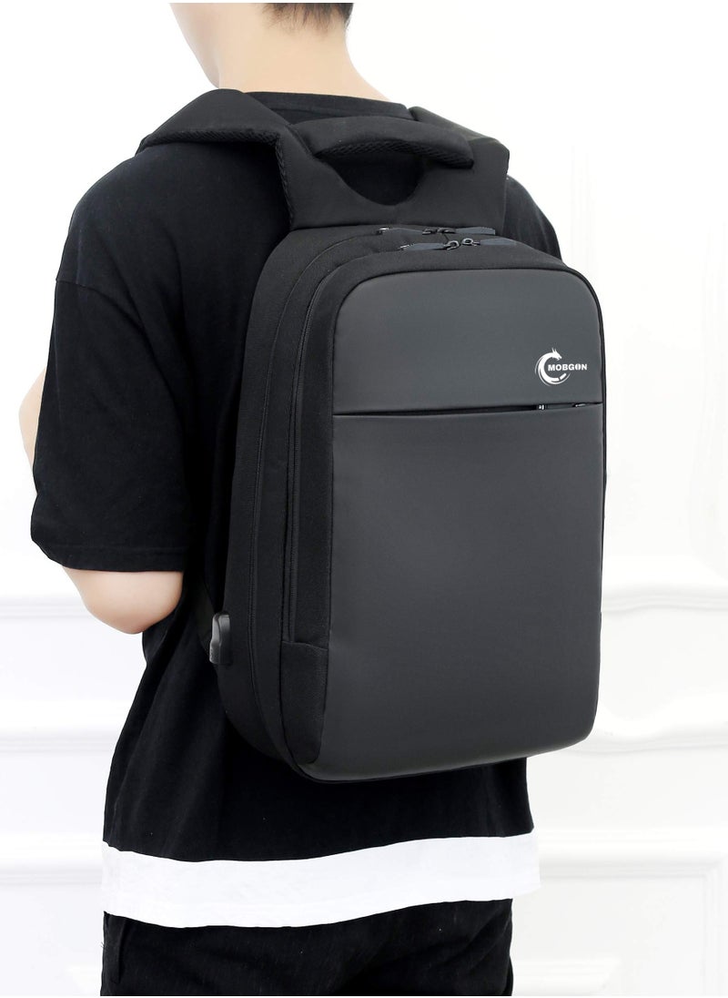 Generic - 15.6-Inch Waterproof Laptop Backpack With Usb Charging Port - Black - Image 1