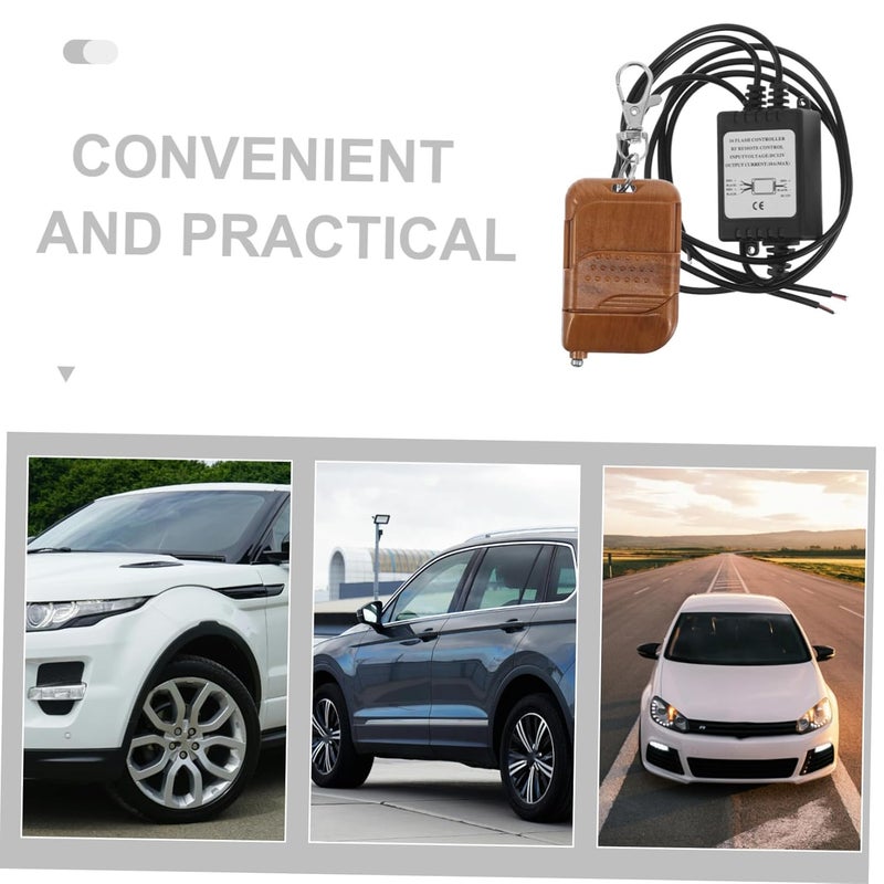 PRETYZOOM وحدة تحكم وامض ضوء فرامل السيارة وحدة وميض سهلة التركيب تناسب عالميًا - Image 4