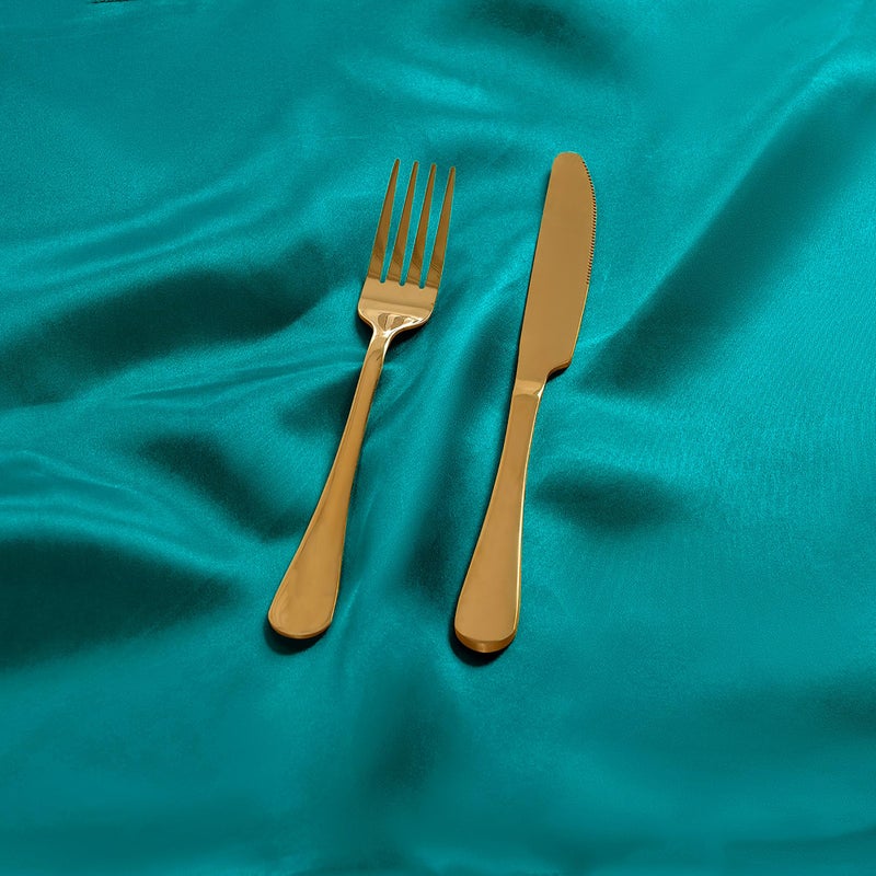 Eychei 50 Pieces Teal Satin Napkins  17"" x 17"" Square Table Napkins  Silky Soft Smooth Washable Napkins for Restaurant  Weddings  Dinner  Party Decoration - Image 5
