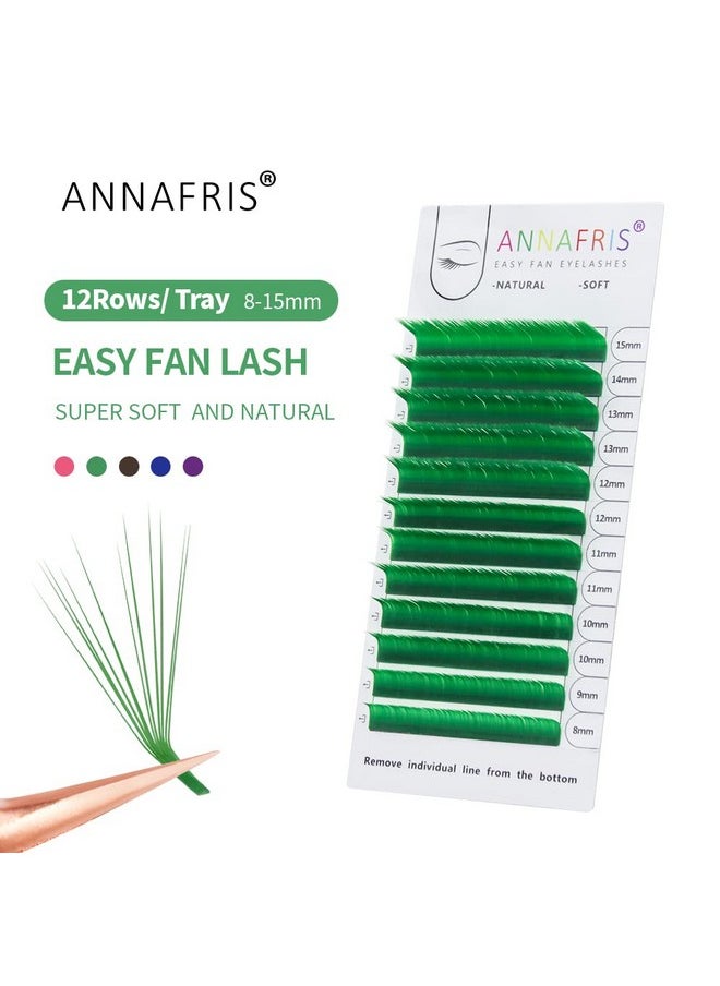 ANNAFRIS Colored Eyelash Extension Easy Fan Brown 0.07 C Curl 815Mm Mixed Volume Lash Extension Individual False Eye Lashes With Color By Annafris (Easy Fan Brown0.07 C 815Mm Mix)  - Image 4