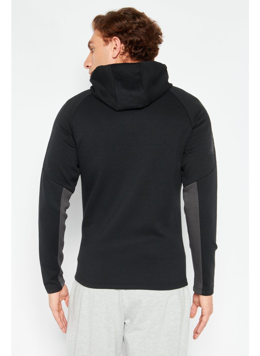 TapouT Men Sportswear Fit Long Sleeves Training Sweatshirt, Black  - Image 4