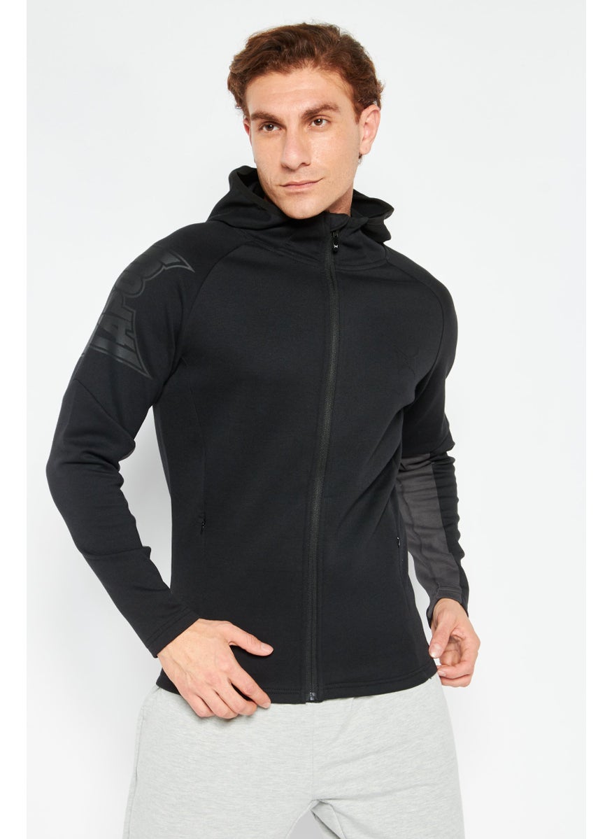 TapouT Men Sportswear Fit Long Sleeves Training Sweatshirt, Black  - Image 1