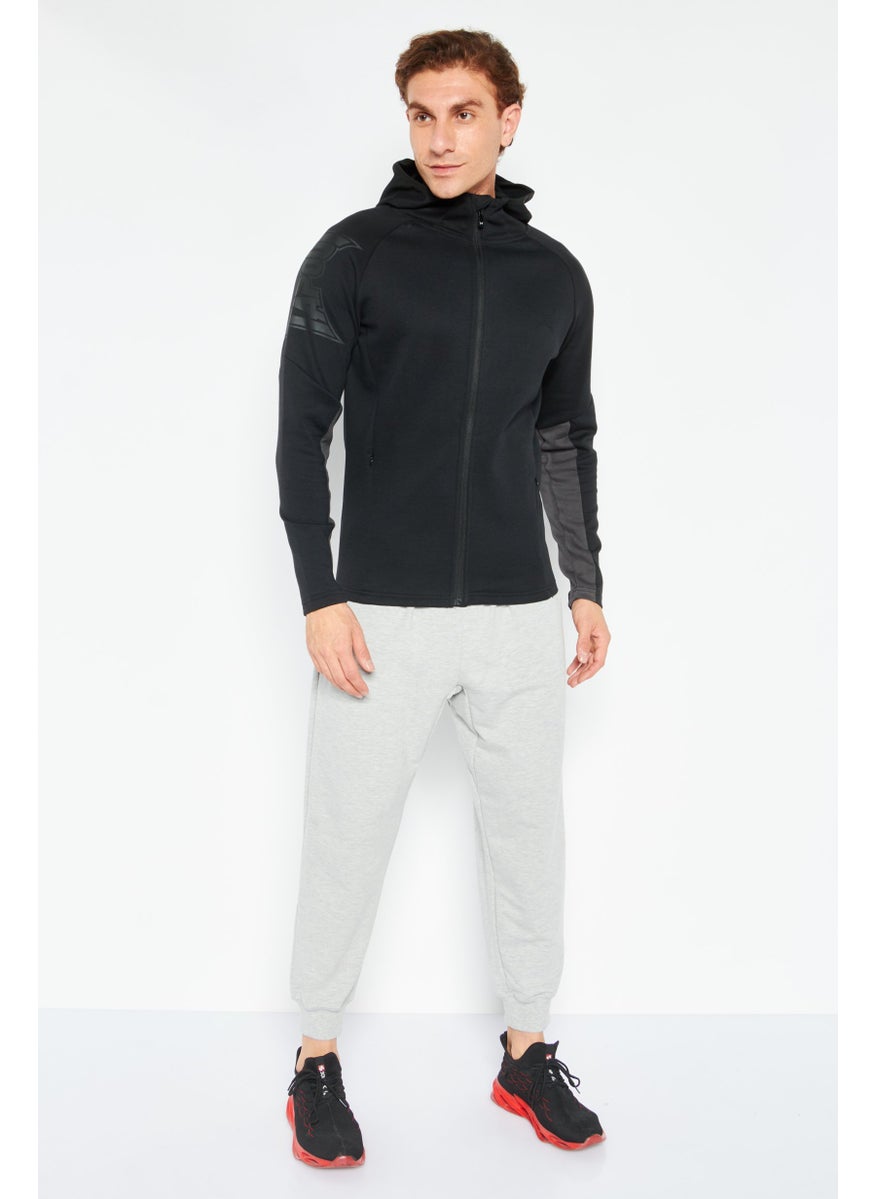 TapouT Men Sportswear Fit Long Sleeves Training Sweatshirt, Black  - Image 2