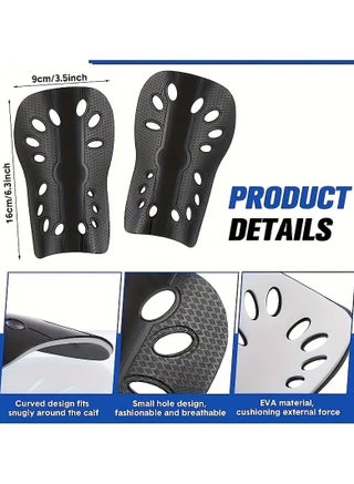 Soccer Shin Guards, Shin Guard, Shin Sleeves For Football Games With EVA Cushion Protection - view 2