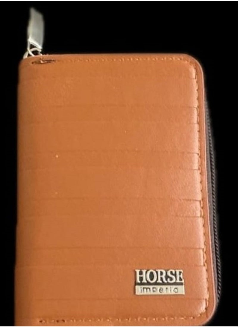 Horse - Horse card wallet - high quality - Havana - Image 1