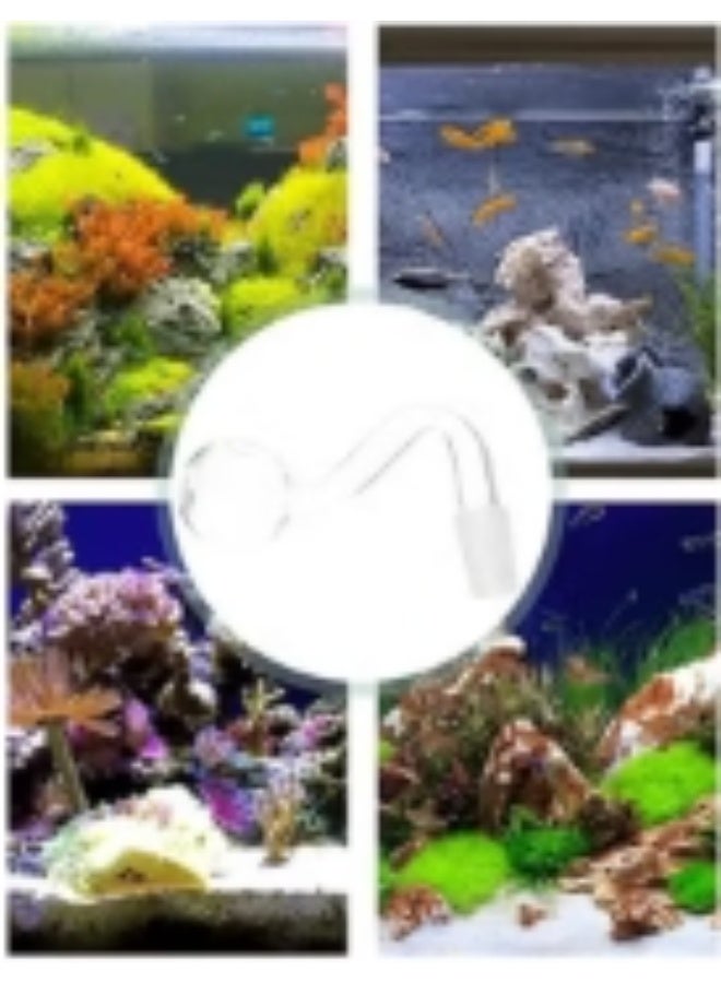 6Pcs 14mm Glass Mini inflow Pipe,Inflow Pipe Water Pump Aquarium FilterTubing, Surface Skimmer, AquariumPlanted Tank Aquascaping Fish TankAccessories, for Fish Tank - Image 1