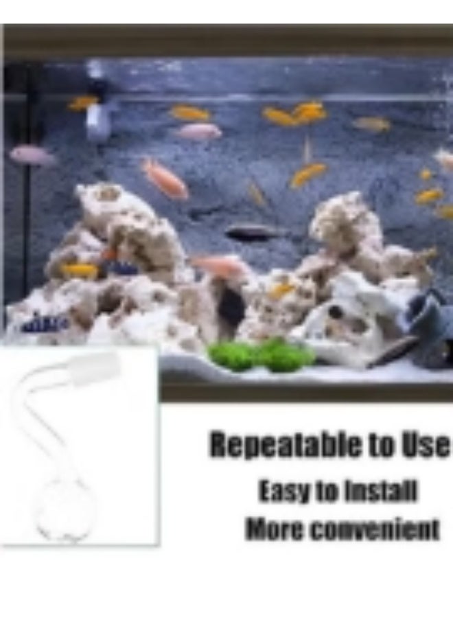 6Pcs 14mm Glass Mini inflow Pipe,Inflow Pipe Water Pump Aquarium FilterTubing, Surface Skimmer, AquariumPlanted Tank Aquascaping Fish TankAccessories, for Fish Tank - Image 2