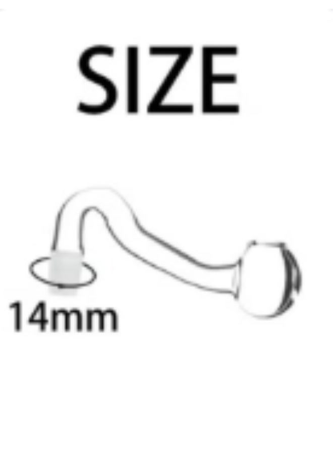 6Pcs 14mm Glass Mini inflow Pipe,Inflow Pipe Water Pump Aquarium FilterTubing, Surface Skimmer, AquariumPlanted Tank Aquascaping Fish TankAccessories, for Fish Tank - Image 5