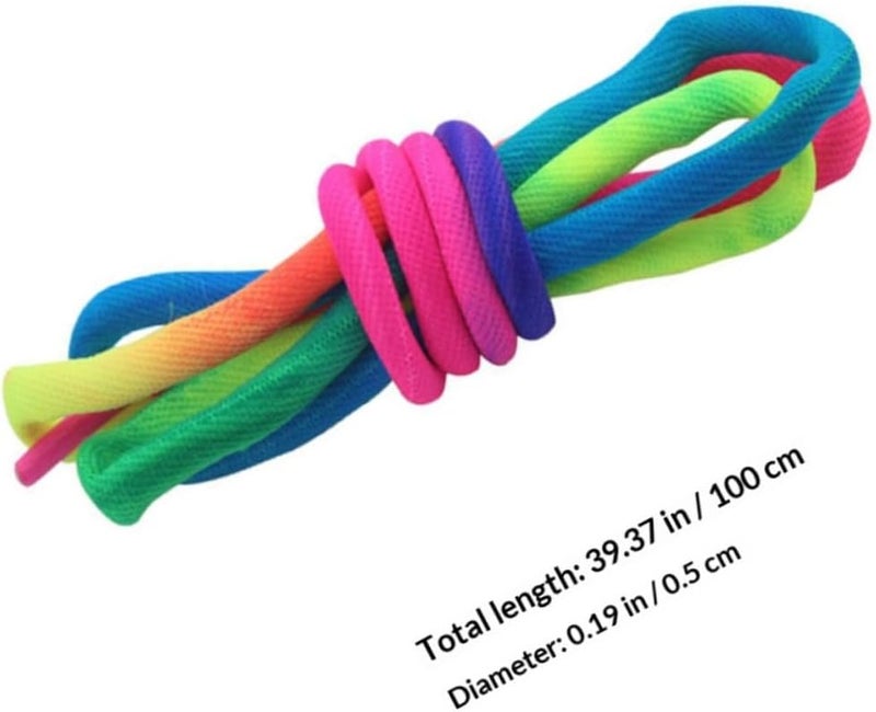 Rainbow round Shoelaces for Sneakers, Gradient Thick 100cm Shoe Strings, Colorful Athletic Shoelace Accessories for Casual and Sports Shoes - Image 2