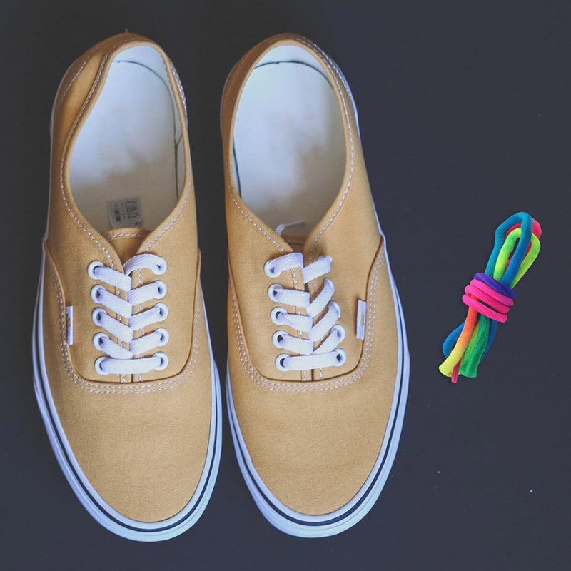 Rainbow round Shoelaces for Sneakers, Gradient Thick 100cm Shoe Strings, Colorful Athletic Shoelace Accessories for Casual and Sports Shoes - Image 5