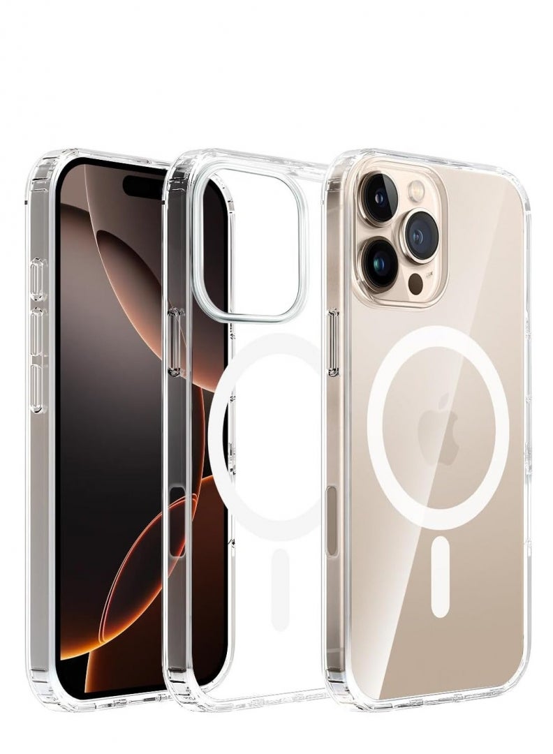 موبكوس جراب شحن لاسلكي مغناطيسي شفاف لهاتف iPhone 16 Pro - Image 1