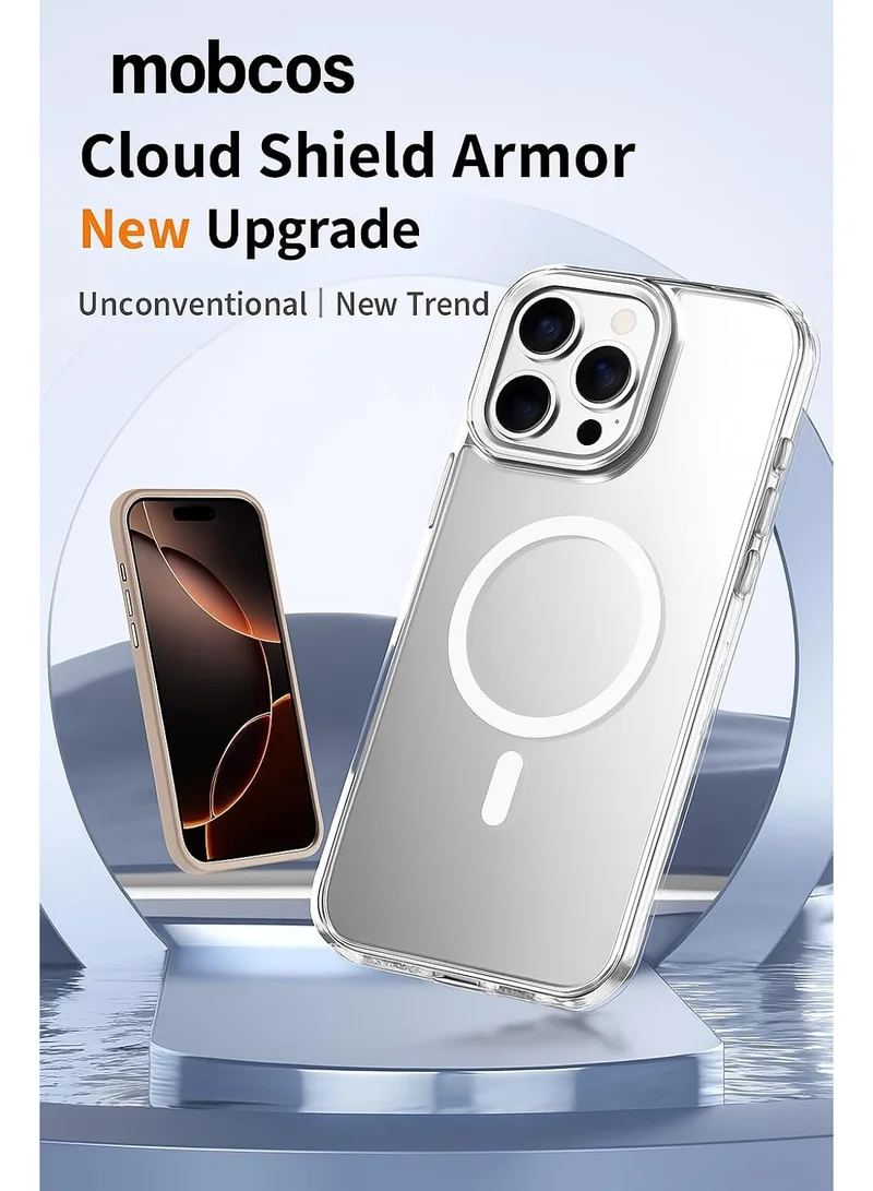 Mobcos  iPhone 16 Pro Clear Magnetic Wireless Charging Case  | Best Price UAE