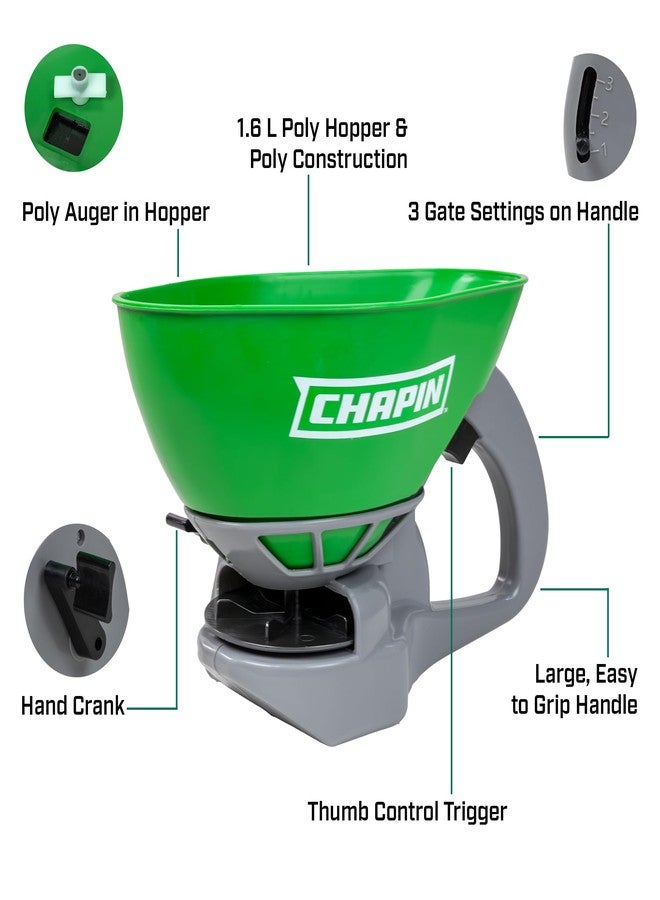 Chapin 1.6 Liter Hand Crank Turf Spreader - Image 3