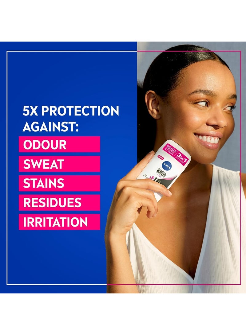 NIVEA Antiperspirant Stick for Women, 48h Protection, Black & White Invisible Original, 50ml - Image 3