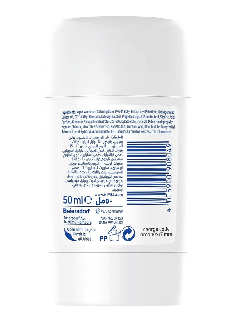 NIVEA Antiperspirant Stick for Women, 48h Protection, Black & White Invisible Original, 50ml - Image 5
