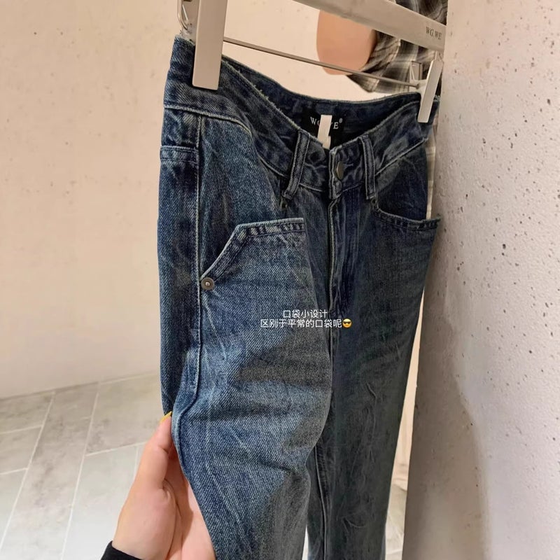 Unisex Casual Daily Denim Jeans - Image 3
