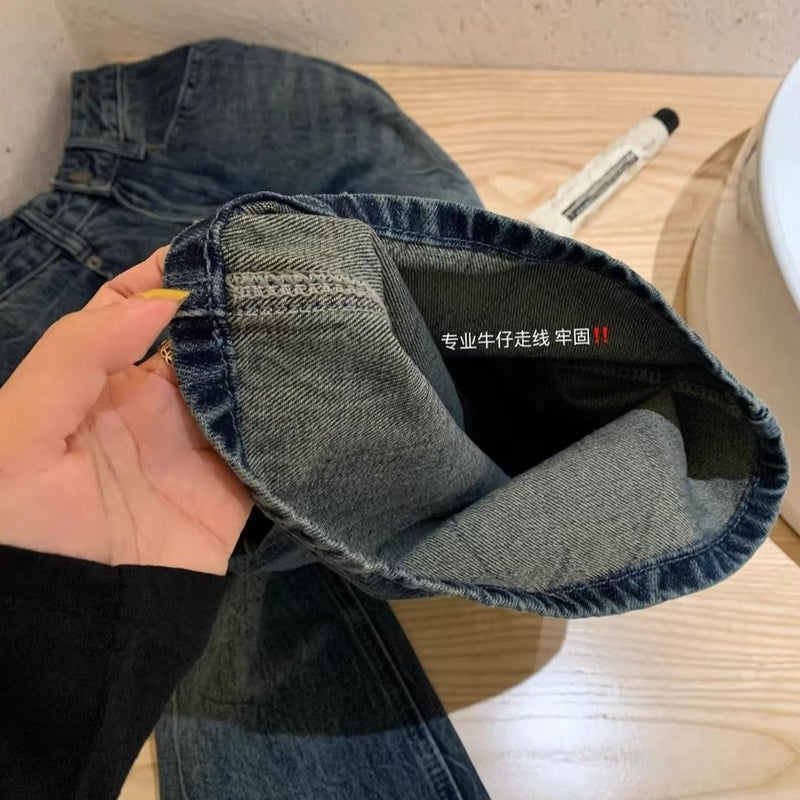 Unisex Casual Daily Denim Jeans - Image 5