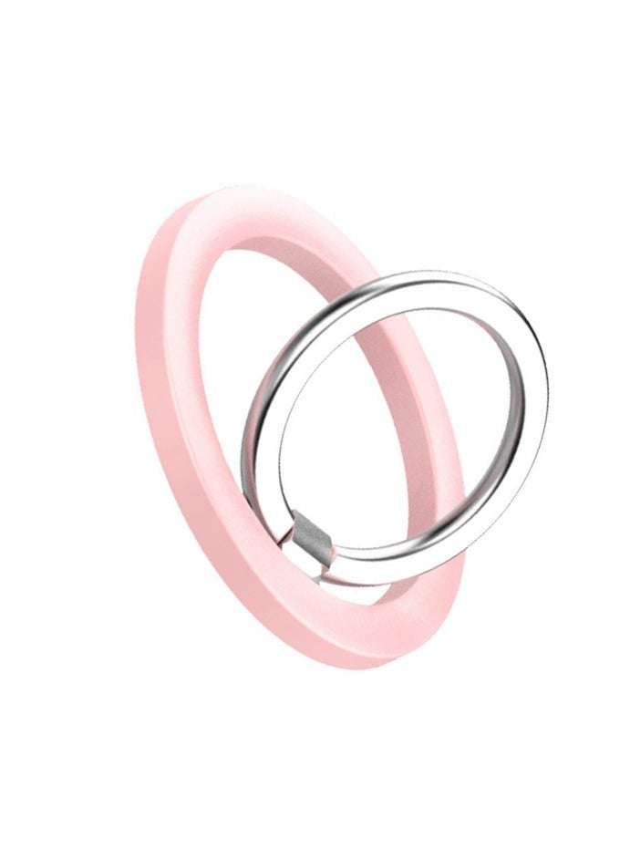 Magnetic Phone Ring Holder for MagSafe, Magnet Finger Ring Grip Stand Holder, Compatible with iPhone 16 Pro Max 15 14 13 12, Mag Safe Accessories, Pink - Image 1