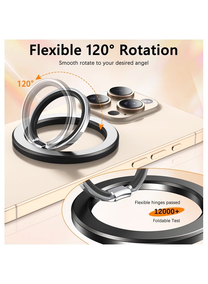 Magnetic Phone Ring Holder for MagSafe, Magnet Finger Ring Grip Stand Holder, Compatible with iPhone 16 Pro Max 15 14 13 12, Mag Safe Accessories, Pink - Image 3