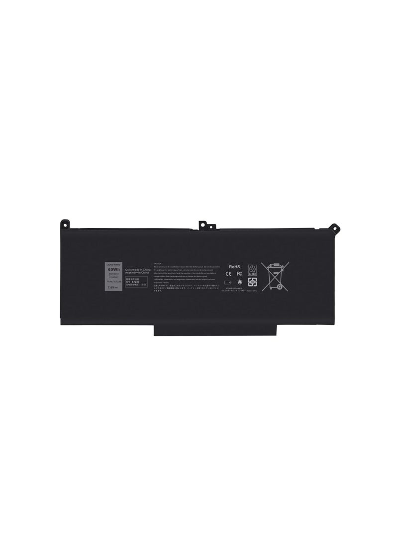 Terabyte 60Wh F3YGT E7280 Replacement Laptop Battery Compatible with Dell Latitude 12 7000 7280 7290 13 7380 7390 P28S001 P29S002 14 7480 7490 E7480 E7480 E7290 DMM 3WC 3WC 2X39G KG7VF V4940 451-BBYE - Image 5