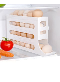 XiuWoo Egg storage Box 4 Layers Slide Type Refrigerator Side Door Storage Automatic Egg Rolling Device Suitable for Kitchen Refrigerator  - Image 1