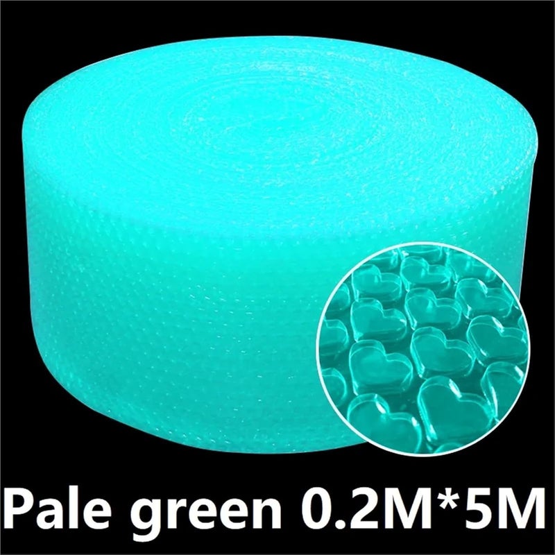 1/3rolls Heart Buffer Bubble Wrap Paper Bag Gift Vintage Packaging Foam Roll for Packag Pouches(Multi-colored,3rolls) - Image 5