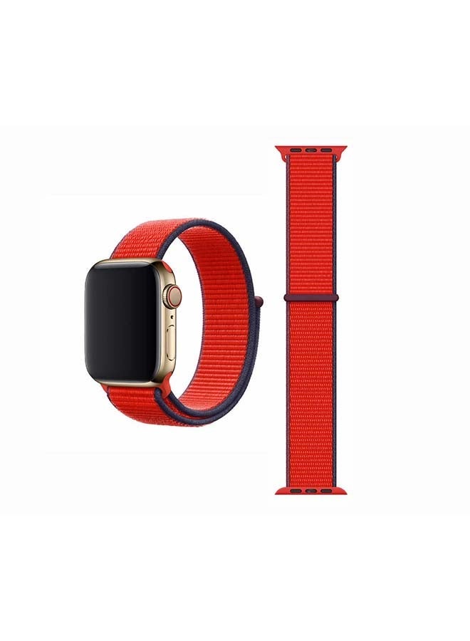 Perfii Replacement Band For Apple Watch Series 6/SE/5/4/3/2/1 Dark Red - Image 1