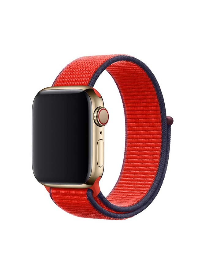 Perfii Replacement Band For Apple Watch Series 6/SE/5/4/3/2/1 Dark Red - Image 2