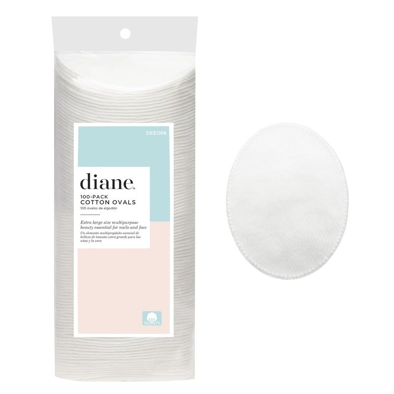 Diane أقراص قطنية متعددة الطبقات 35 × 275 من ديان 100% قطن مثالية لإزالة المكياج ولمسات طلاء الأظافر والعناية بالبشرة والاستخدام المنزلي اليومي 100 قطعة - Image 1