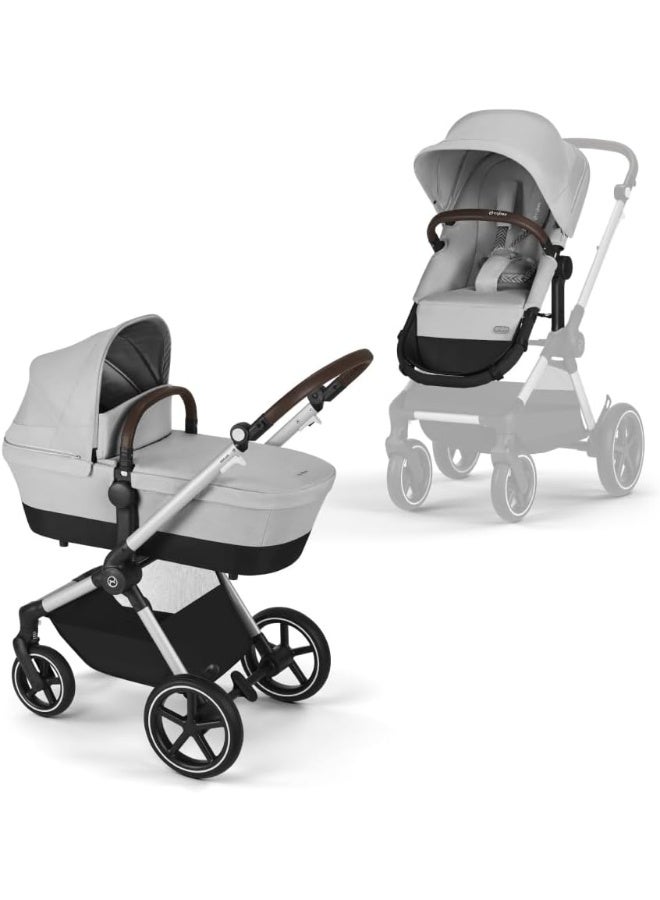 cybex عربة سيبكس إيوس لوكس 2 في 1، رمادي لافا - Image 1