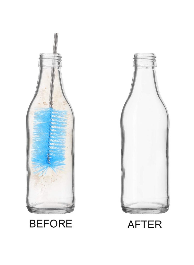 3 Pieces Aquarium Filter Hose Brush Stainless Flexible Tube Cleaning Long Brush Double-ended Bent Pipe Cleaner Brush Steel Spring for Lab Fish Tank Aquarium, 3 Color (35.43 inches, 61.02 inches, 78. - Image 5