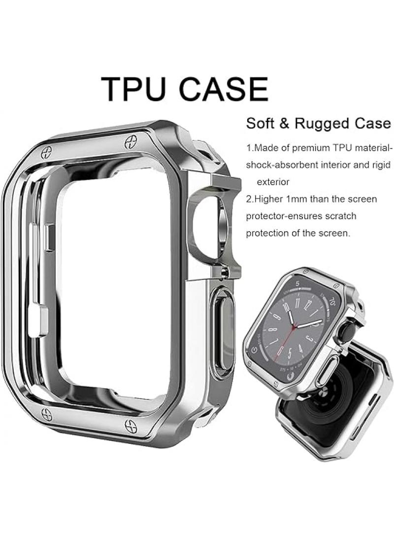 Y&D For Apple Watch Ultra 8/7 Generation 49mm Metal Strap With TPU Plating Case Suit - Image 2