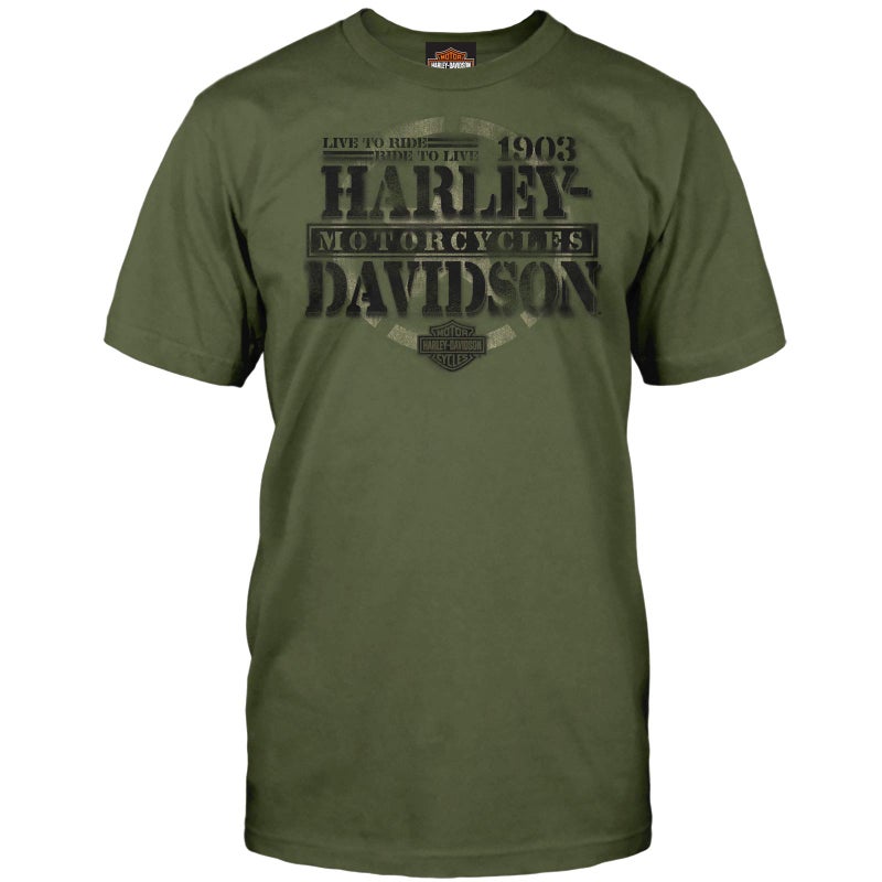 HARLEY DAVIDSON Harley-Davidson Military - Men's Graphic Short-Sleeve Tee - Overseas Tour | Honor XL - Image 3