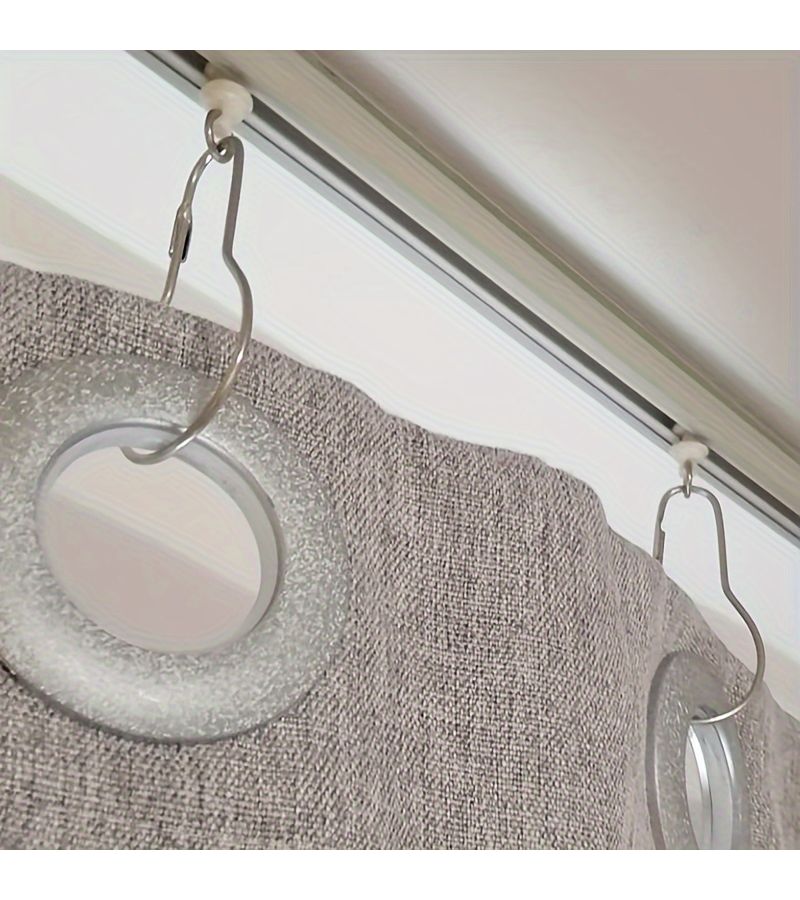30 Pcs Metal Curtain Hooks with Gourd Design for Drapes and Smooth Gliding Function - Image 5