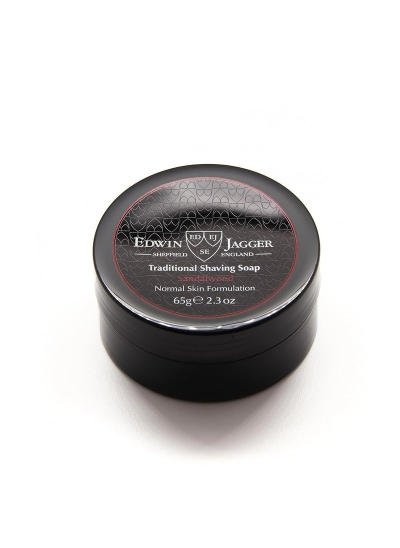 Edwin Jagger Edwin Jagger SSSWT Sandalwood 99.9% Natural Traditional Shaving Soap 65g Travel Tub  - Image 3