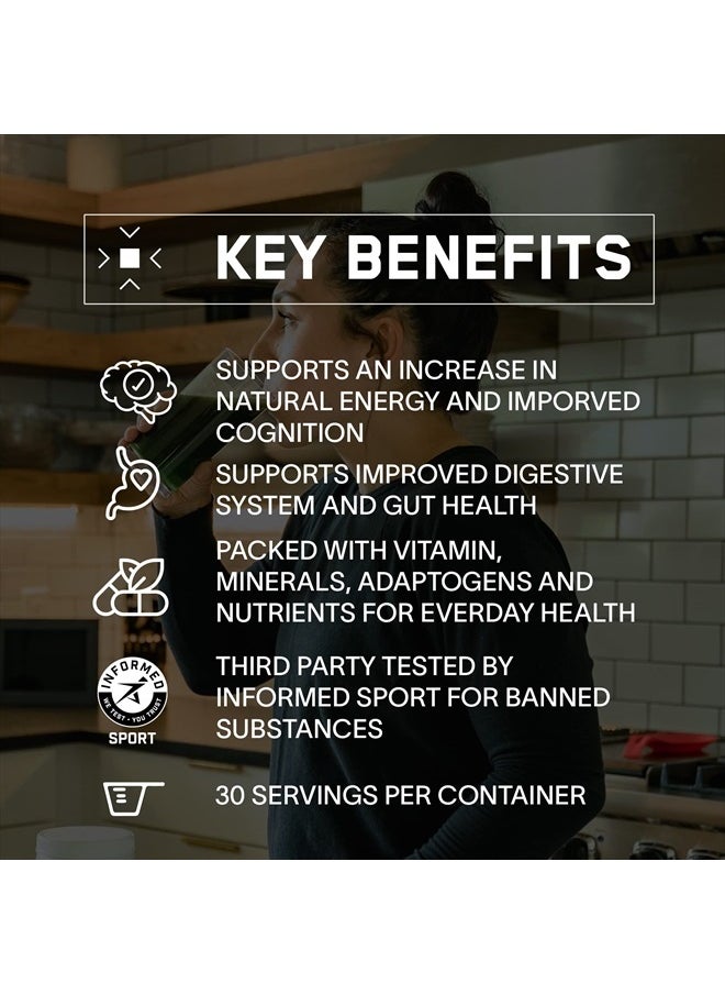 Bare Performance Nutrition - , BPN Strong Greens Superfood Powder, Improved Digestion, Increased Energy, Immune System Support, Lemon - Image 1
