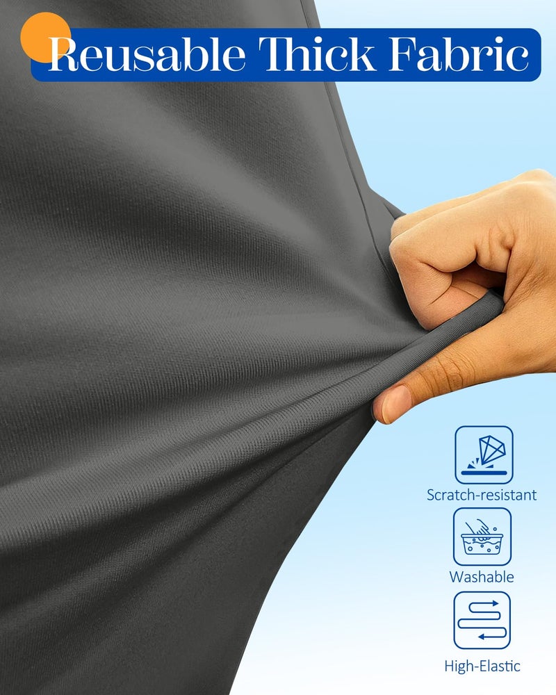 Slohif Luggage Cover for Suitcase Tsa Approved Protector - Luggage Sleeve Suit Case Cover Travel Stretch Large Baggage Case Protective Washable Fit 28-30 Inch Gray - Image 4