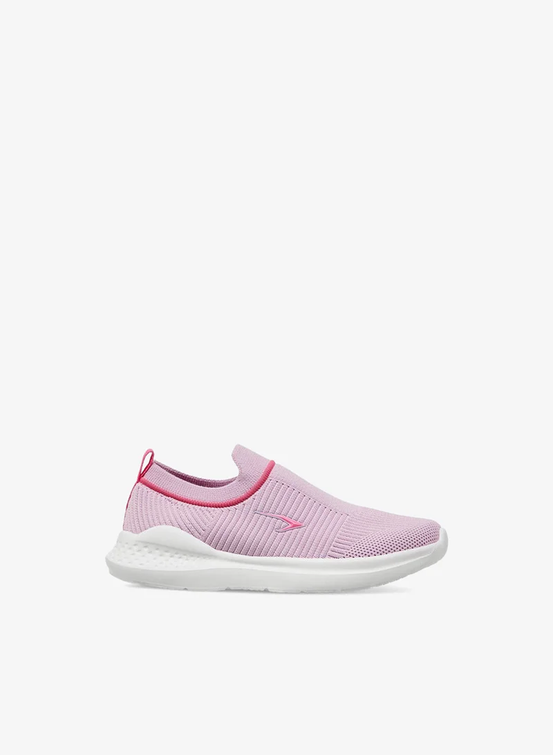 Dash Textured Slip-On Sports Shoes with Pull Tab