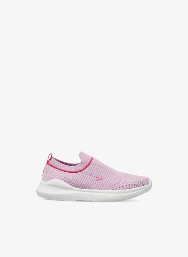 Dash PINK Girls Textured Pull Tab Slip-On School Walking Shoes for Women | Best Price UAE