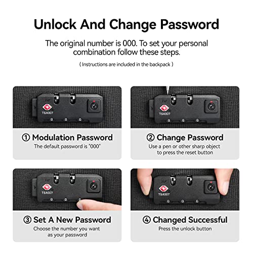 MARK RYDEN Anti Theft Backpack with TSA Approved Lock and Scratch Resistant Shell, Waterproof Travel Backpack, USB Laptop Backpack for Men Fits 15.6 Inch Notebook - Image 2