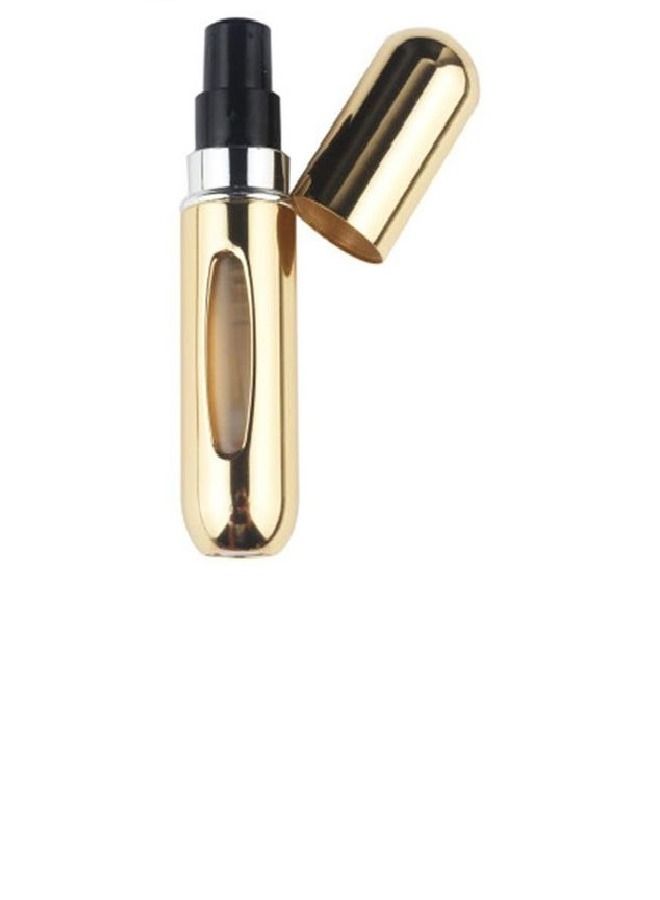 زجاجة رذاذ عطر صغيرة محمولة قابلة لإعادة الملء 5 ملي ذهبي - Image 1