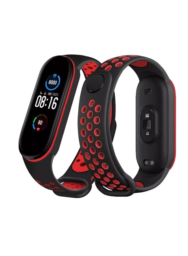 Strap Silicone Sport Band For Xiaomi Mi Band 3 / 4 Breathable Strap Replacement For M3 M4 Plus Bracelet For Xiaomi MiBand 3 4 Smart Watch - Image 1