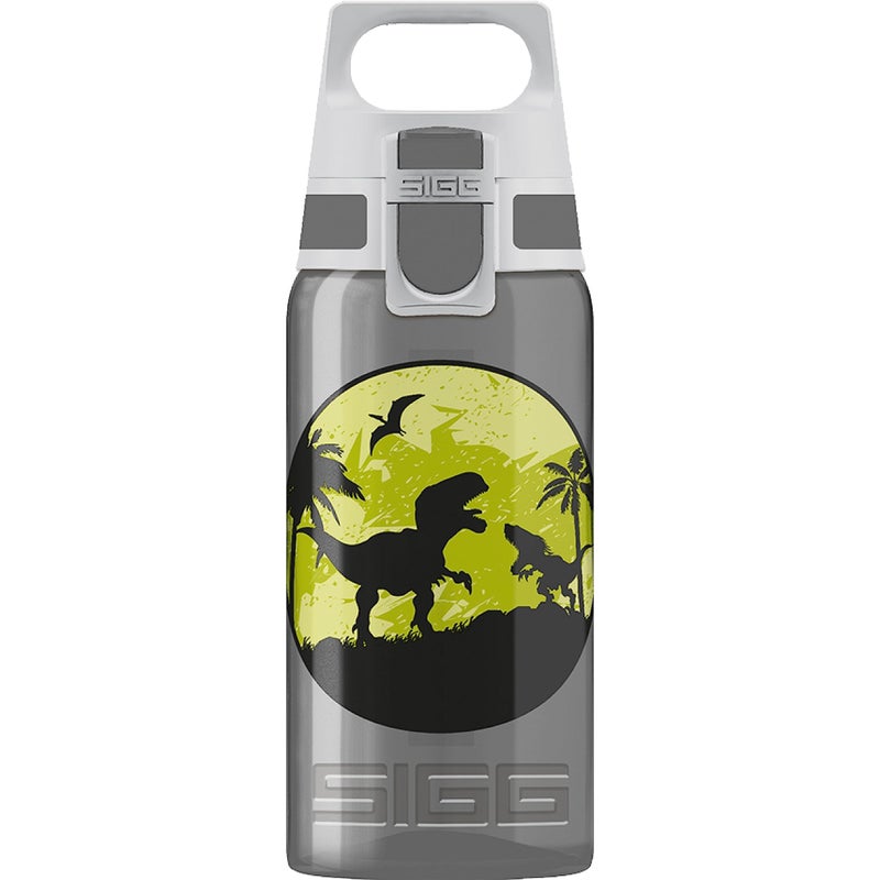 Sigg - Kids Water Bottle - Viva One Dino - Leak-Proof Lid - Dishwasher - Bpa Free - Sport and Bike - One Hand Children's Drink Bottle - 17 Oz - Image 1