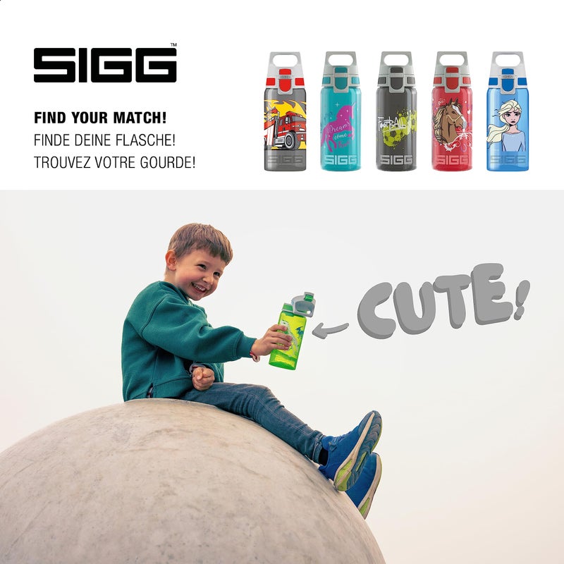 Sigg - Kids Water Bottle - Viva One Dino - Leak-Proof Lid - Dishwasher - Bpa Free - Sport and Bike - One Hand Children's Drink Bottle - 17 Oz - Image 5