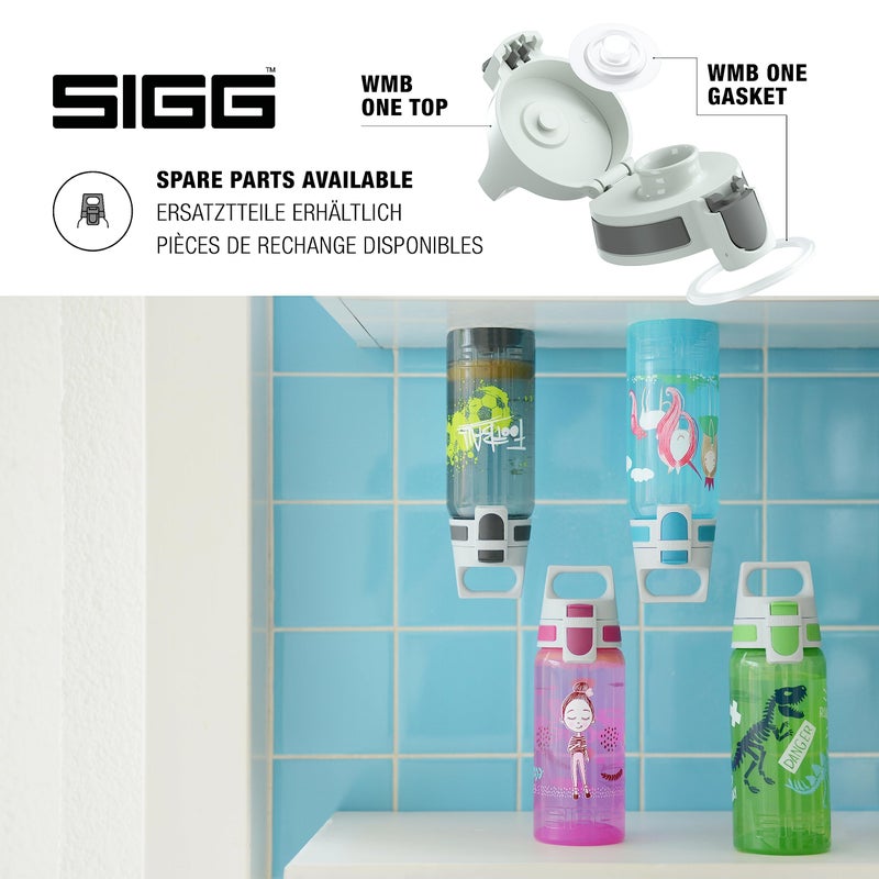 Sigg - Kids Water Bottle - Viva One Dino - Leak-Proof Lid - Dishwasher - Bpa Free - Sport and Bike - One Hand Children's Drink Bottle - 17 Oz - Image 4