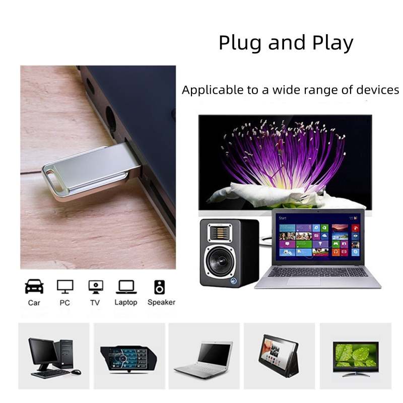 USB Flash Drive 64GB Silver Metal Casing - Immersion Resistant USB Memory Stick for Multi Device Data Storage - Image 5