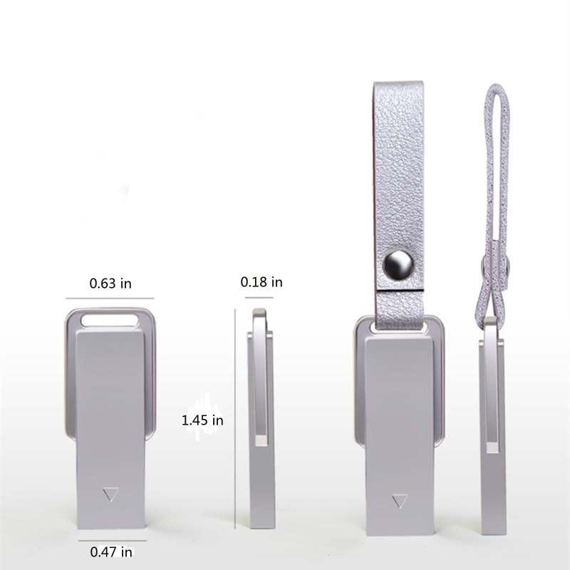 USB Flash Drive 64GB Silver Metal Casing - Immersion Resistant USB Memory Stick for Multi Device Data Storage - Image 2