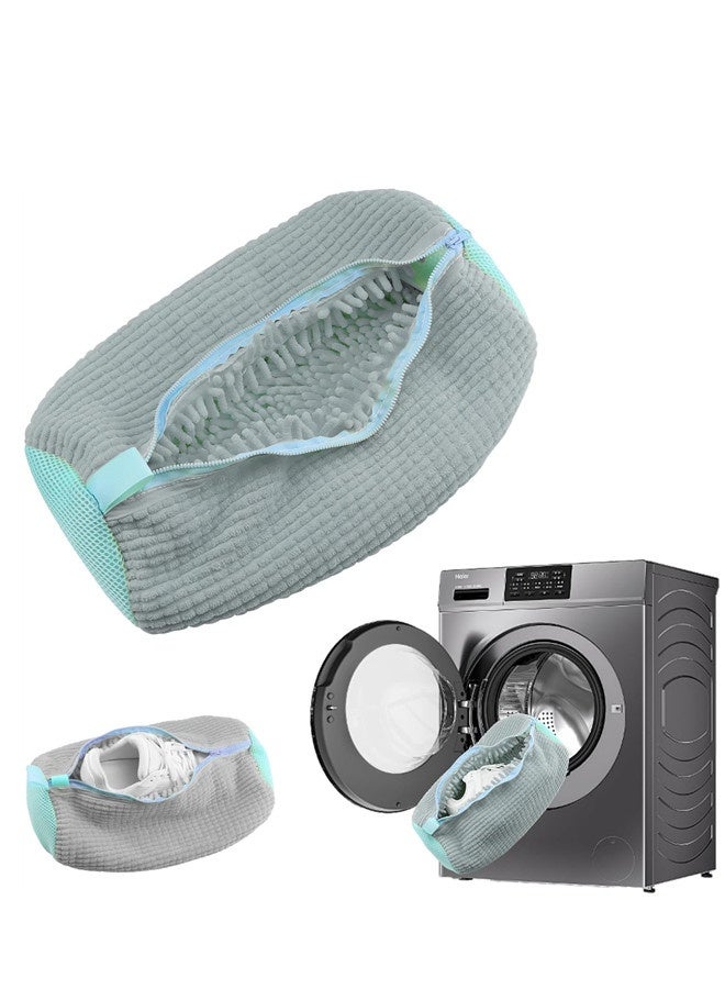 Alephio Shoe Washing Machine Bag –Shoe Washing Bag for Washing Machine,Laundry Shoe Bag For Washer And Dryer,Reusable shoe bags,Convenient Laundry Bag for Sneaker Cleaning and Protection (Grey - Image 1