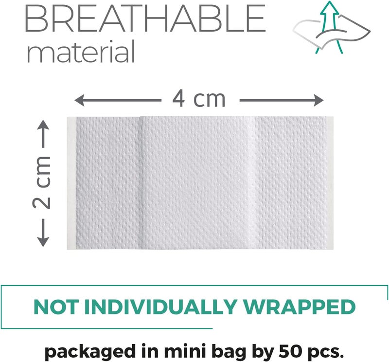 MEDRULL Plaster Ultra Pore 2 x 4 cm injection patches wound plaster non-sterile for normal and sensitive skin 200 pieces - Image 2