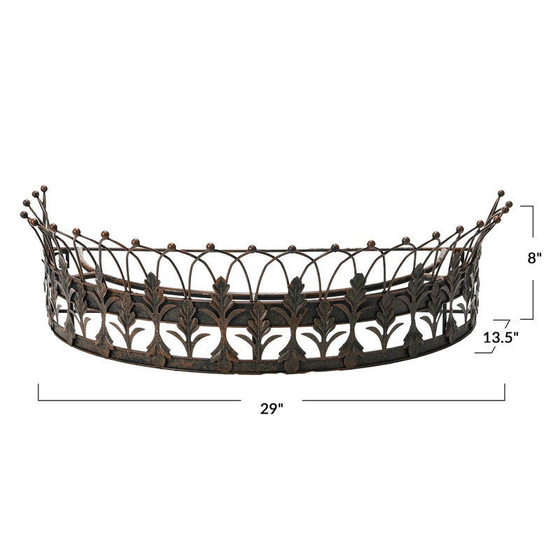 Creative Co-Op Metal Curtain Crown - Image 3